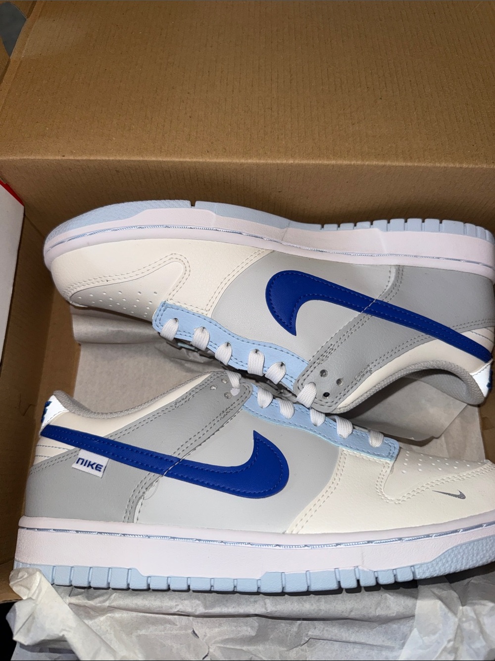 Nike Dunk Low (GS) Ivory / Hyper Royal / White